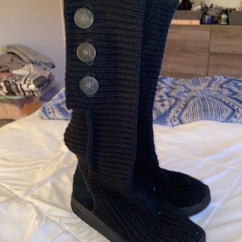 Ugg Tall Crochet Boots Women Size 8